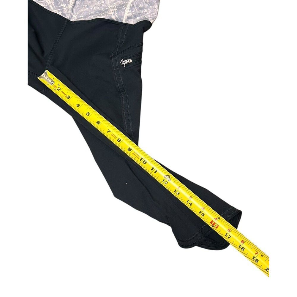 Lululemon In the Flow Crop Seamless Leggings Size 6 Black - Picture 8 of 11